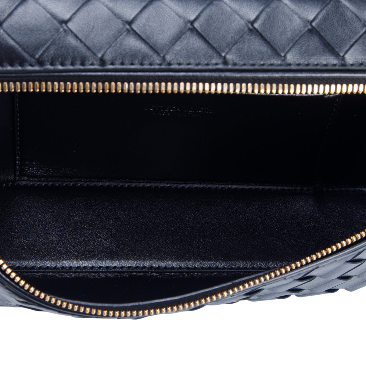 Bottega Veneta Black Nappa Intrecciato Bang Bang Vanity Case w/ Strap
