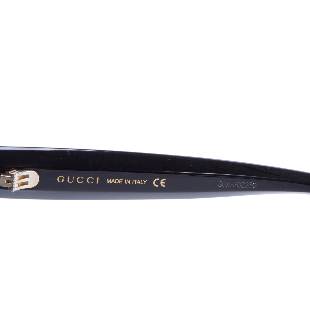 Gucci GG0208S Black Round Frame Star Sunglasses w/ Case