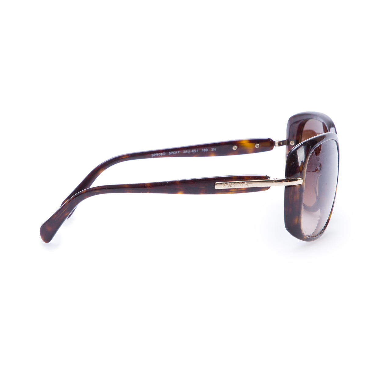 Prada SPR 08O Tortoise Acetate Conceptual Sunglasses w/ Case