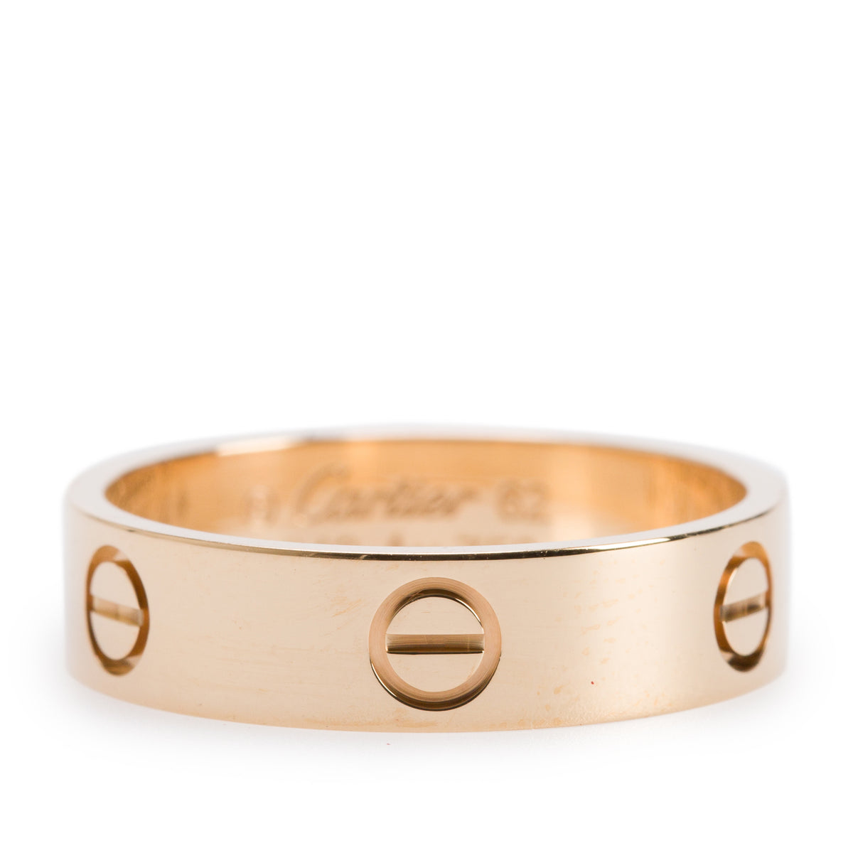 Cartier 18k Yellow Gold 5.5 MM Love Ring, Classic Model, Size 62 10
