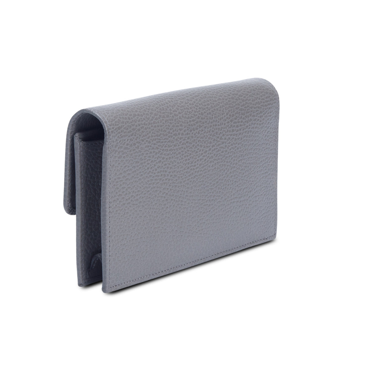 Gucci Grey Dollar Calfskin Leather Interlocking G Chain Wallet