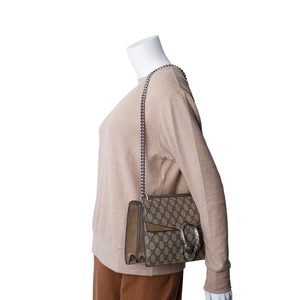 Gucci GG Supreme Monogram Small Dionysus Shoulder Bag