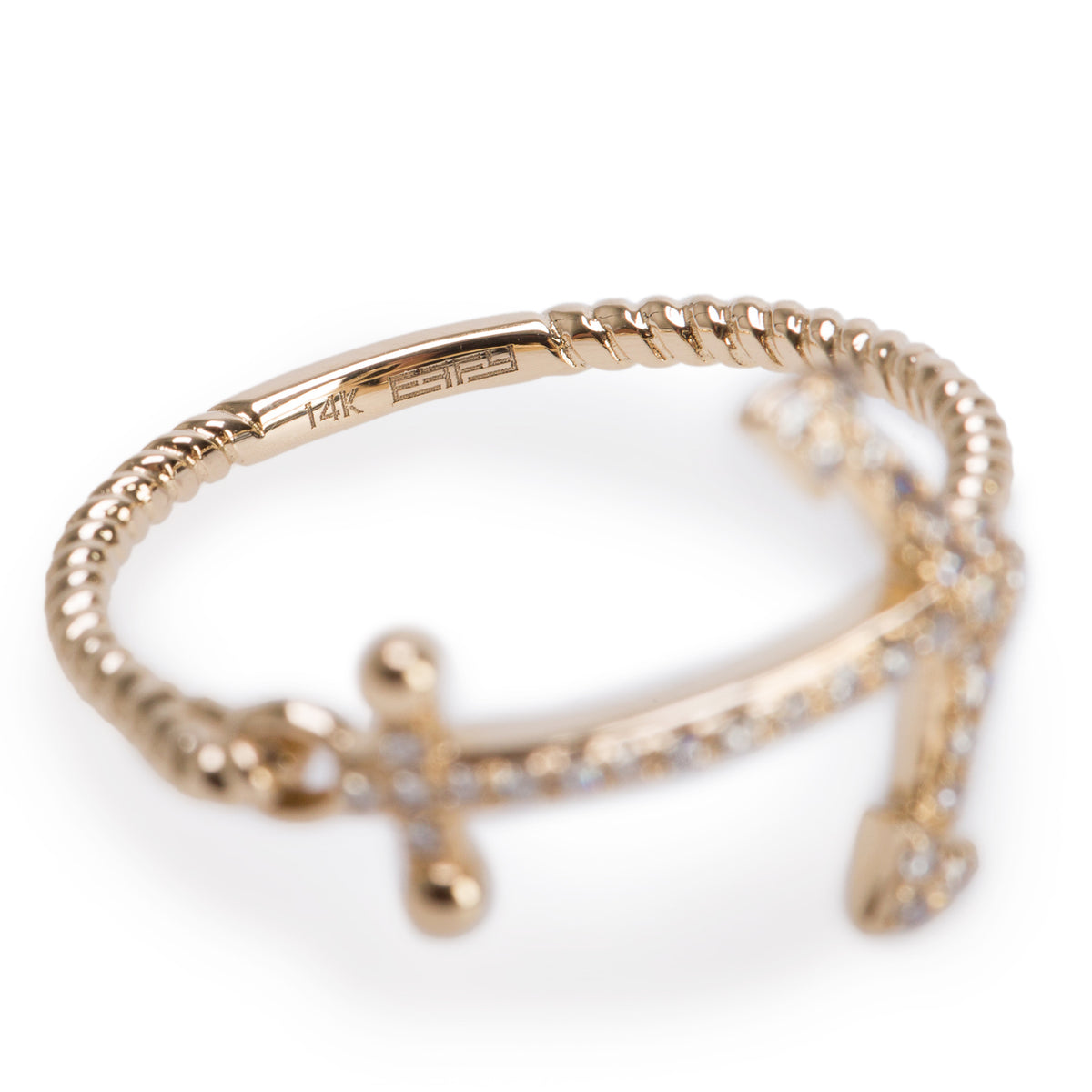 Effy 2026 14k Yellow Gold Diamond Seaside Ring, Size 7 w/ Receipt