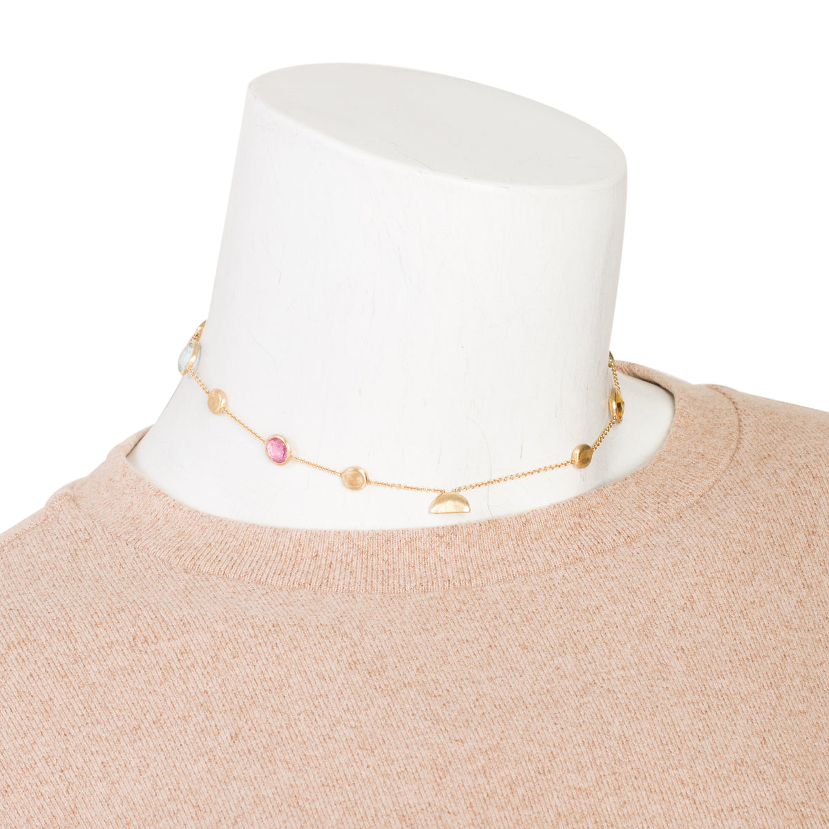Marco Bicego 18k Yellow Gold Multi-Stone Double Strand Jaipur Bracelet