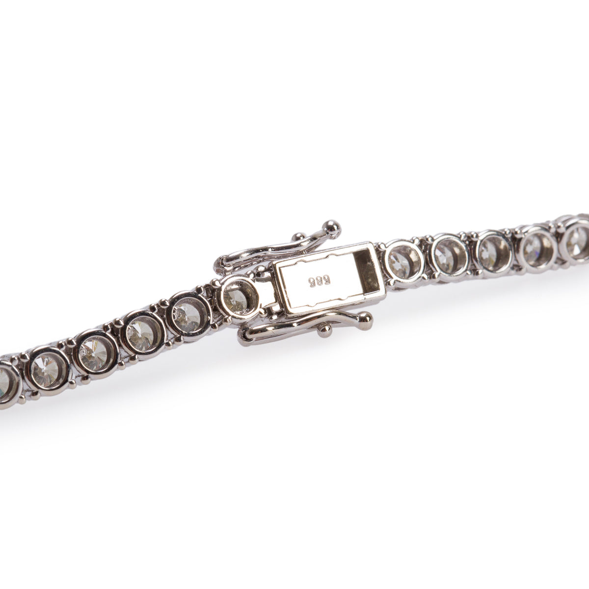 14k White Gold 17.22 tcw. Diamond Tennis Necklace