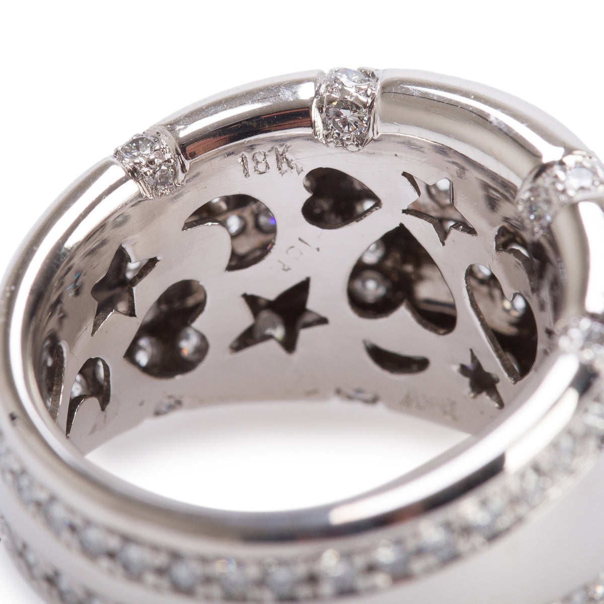 18k White Gold 2.29 tcw. Pave Diamond Ring, Size 6.5