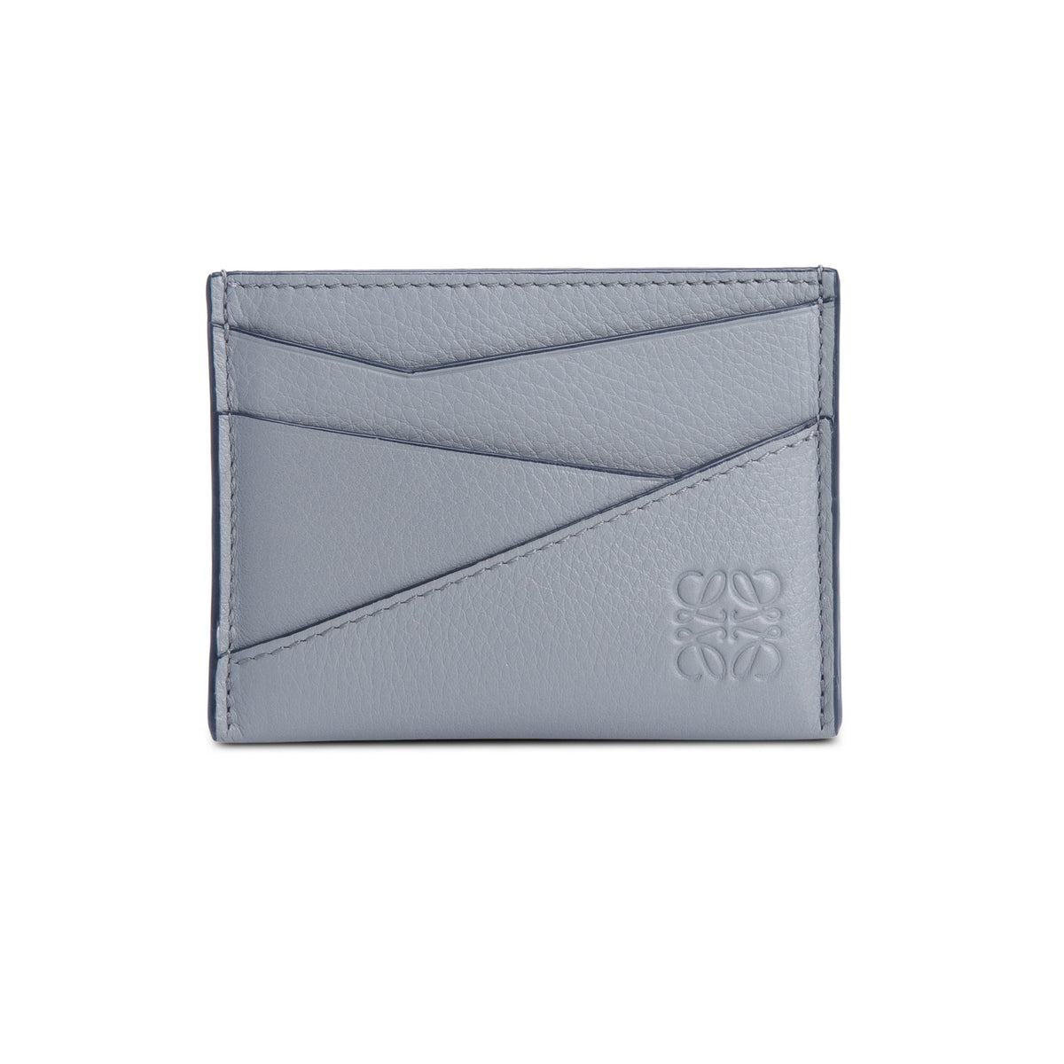 Loewe Grey Calfskin Puzzle Card Holder w/ Box