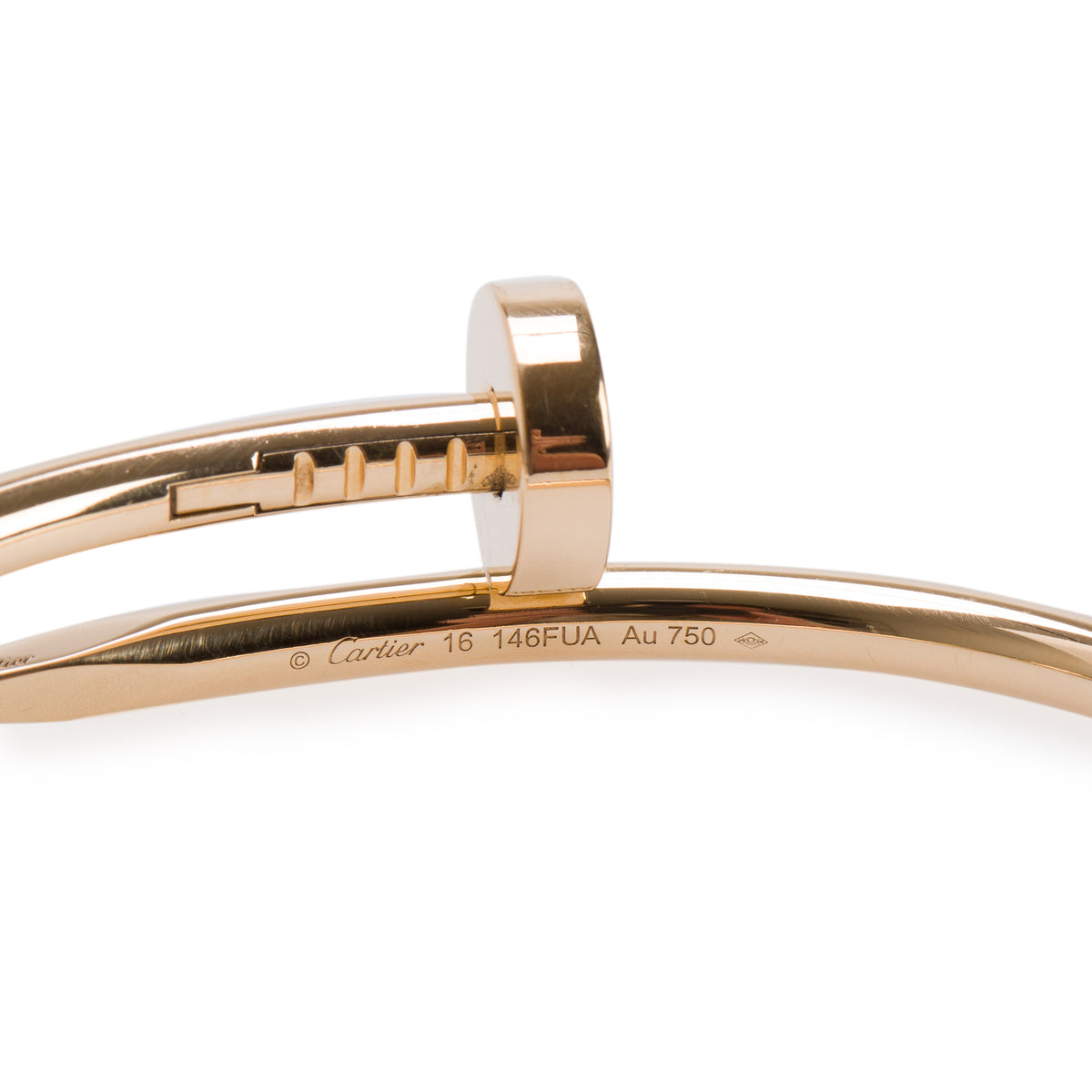 Cartier 2026 18k Yellow Gold Juste Un Clou Bracelet, Classic Model Size 16 w/ Box & Certificate