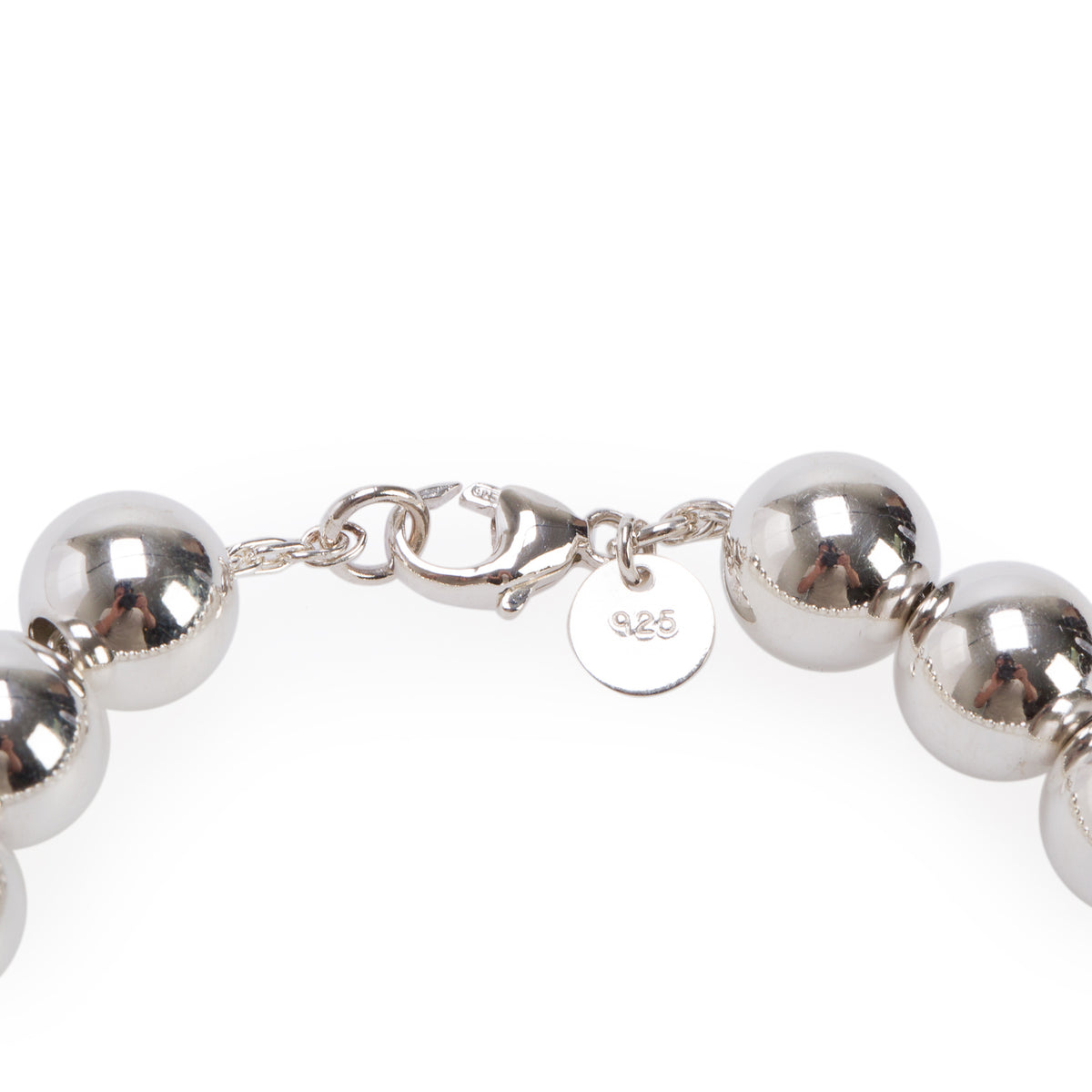 Tiffany & Co. Sterling Silver 10 MM HardWear Ball Bracelet