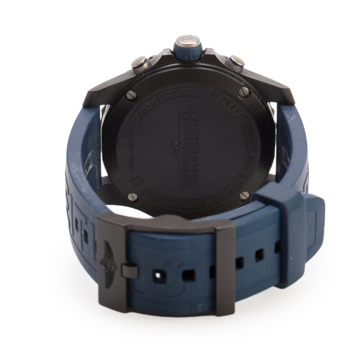Breitling Breitlight Black Polymer Endurance Pro 44 MM Watch Black & Blue Dial X82310 w/ Box & Papers