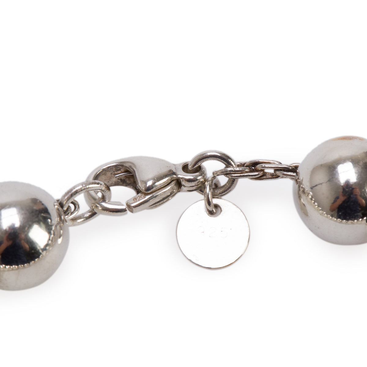 Tiffany & Co. Sterling Silver 10 MM HardWear Ball Bracelet
