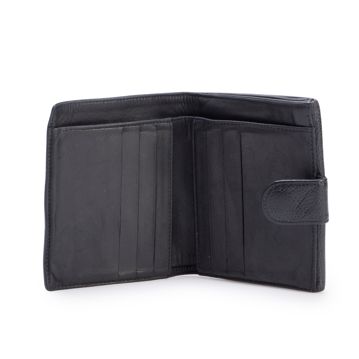 Chanel Black Caviar Leather Timeless Compact Wallet