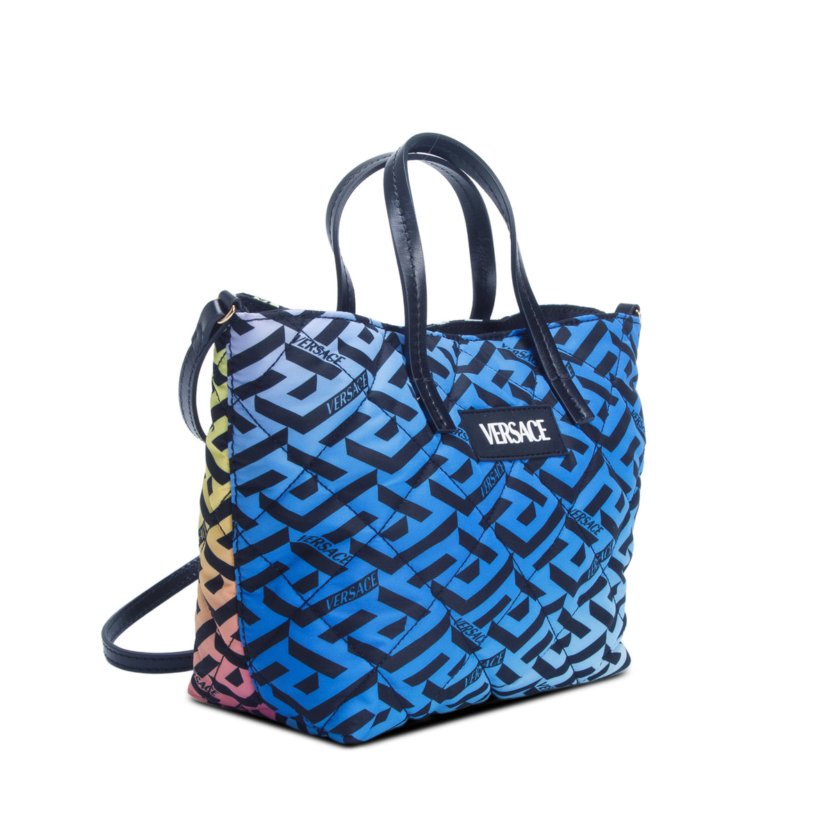 Versace Multicolor Nylon Kid's Shoulder Bag w/ Box
