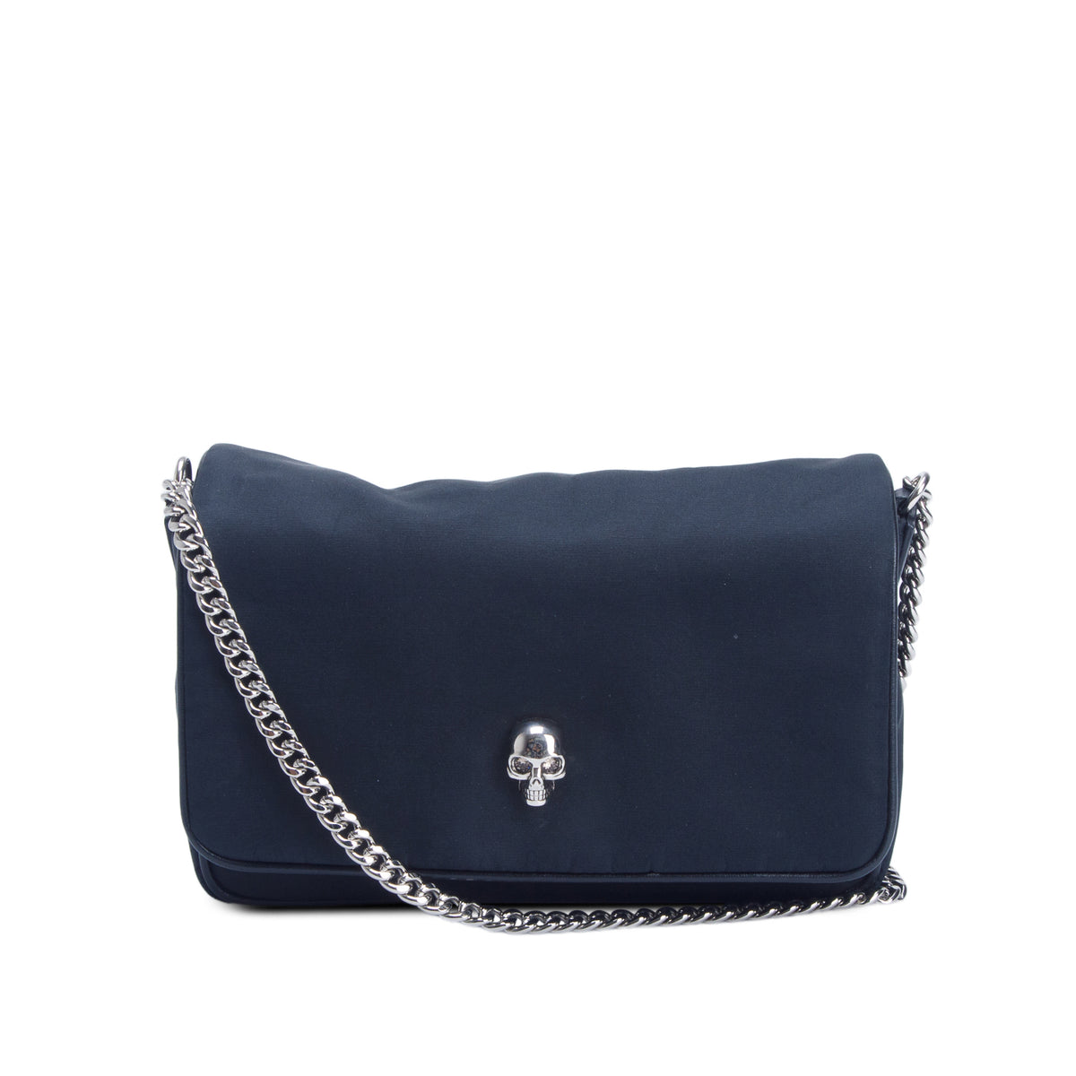 Alexander McQueen Black Nylon Skull Small Crossbody Bag w/ Box
