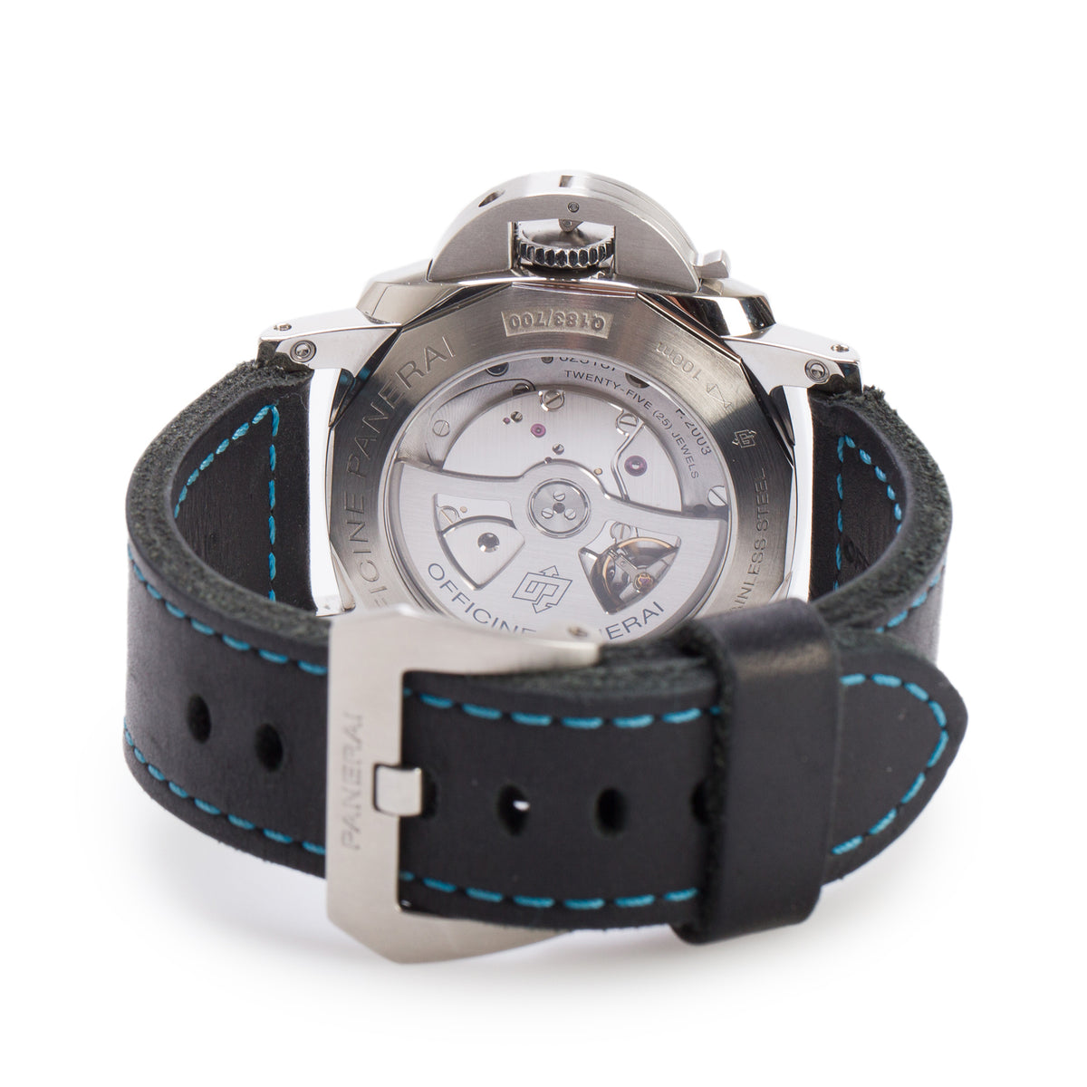 Panerai Stainless Steel Luminor 1950 10 Days GMT 44 MM Automatic Watch Black Dial PAM00533 w/ Box
