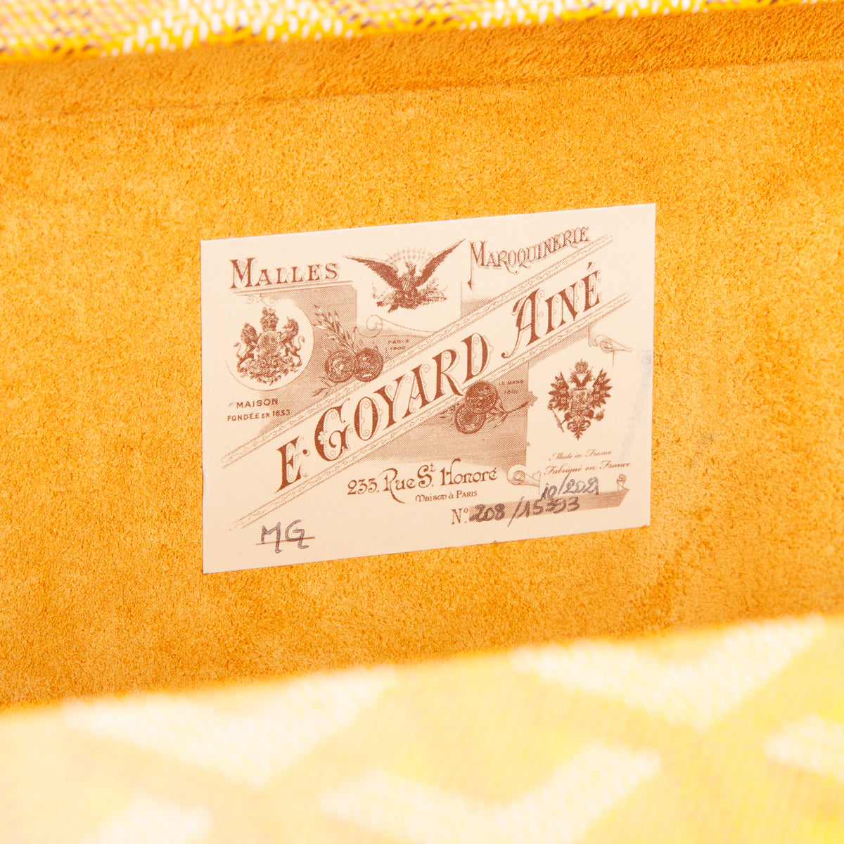 Goyard 2021 Yellow Monogram Canvas Hotel Trunk PM w/ Strap