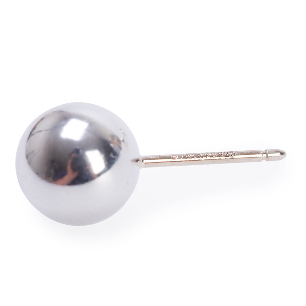 Tiffany & Co. Sterling Silver HardWear 8 MM Ball Earrings