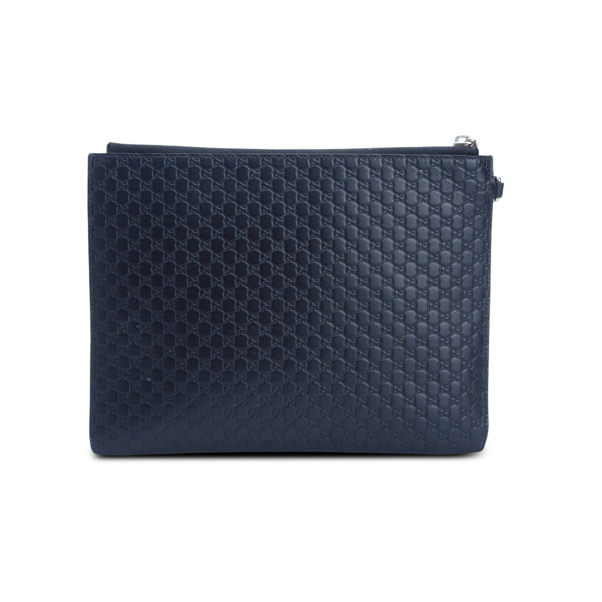 Gucci Black Leather Signature Clutch