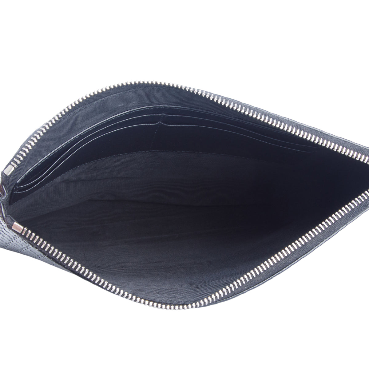 Gucci Black Leather Signature Clutch
