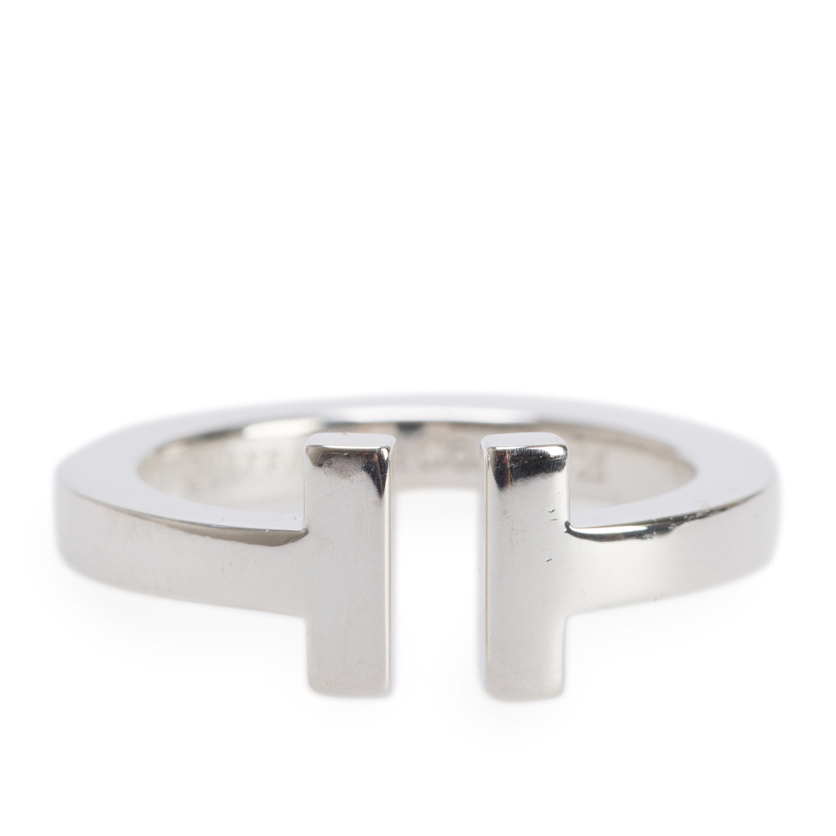 Tiffany & Co. Sterling Silver T Square Ring, Size 6
