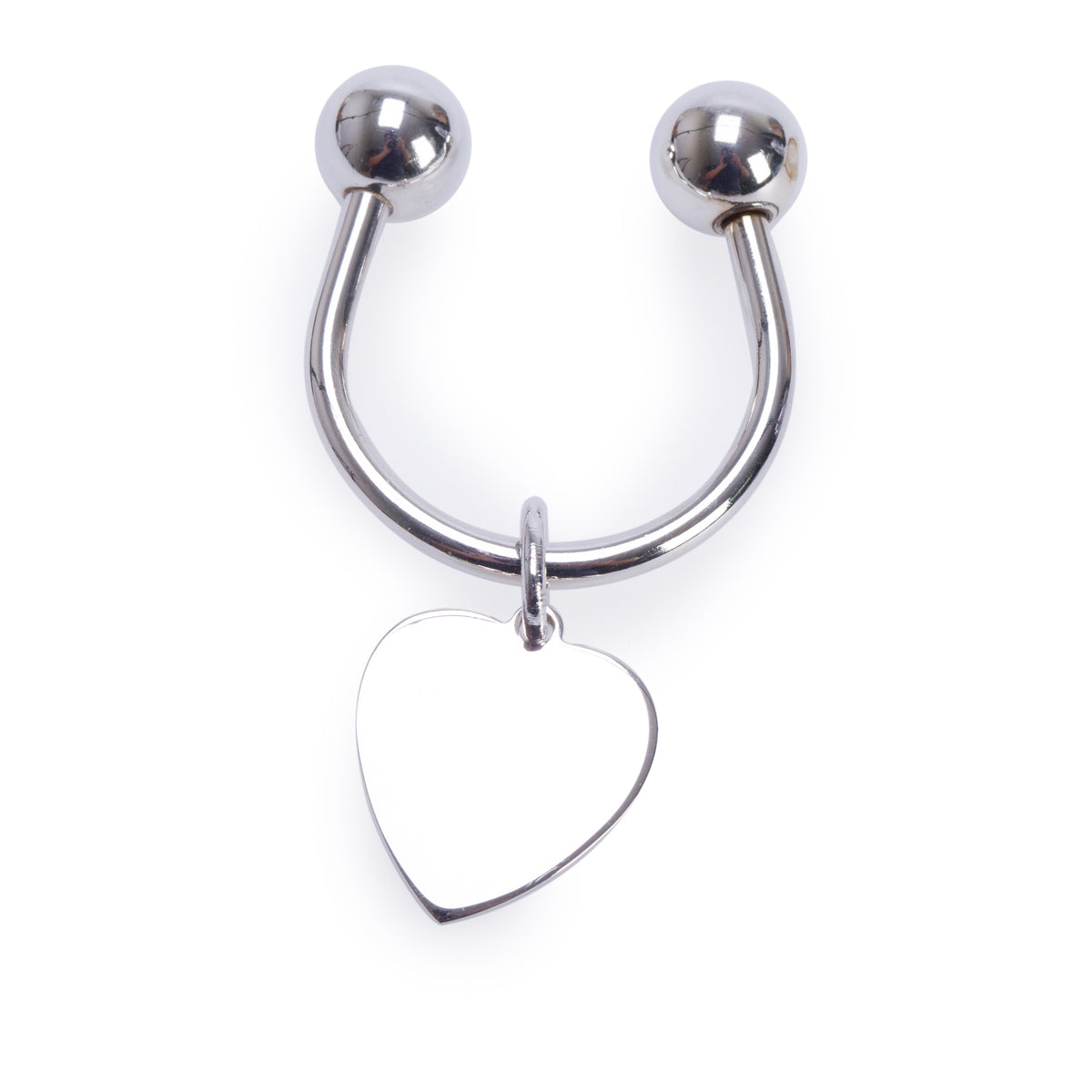 Tiffany & Co. Sterling Silver Small Heart Charm Key Ring