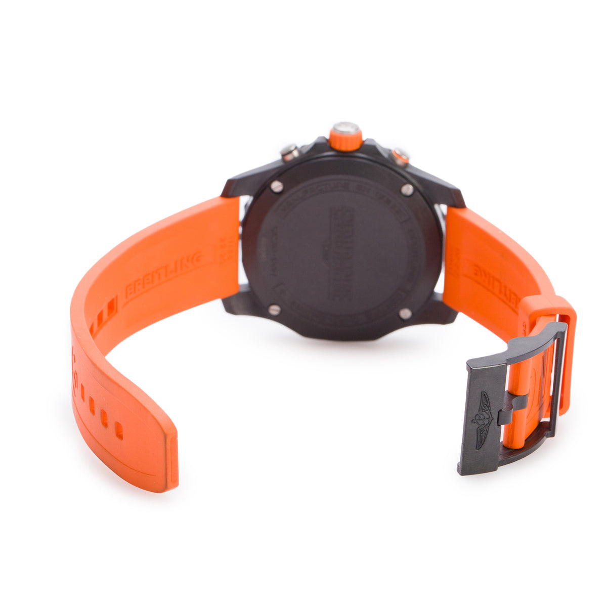 Breitling Breitlight Black Polymer Endurance Pro 44MM Watch Orange X82310 w/ Box & Papers