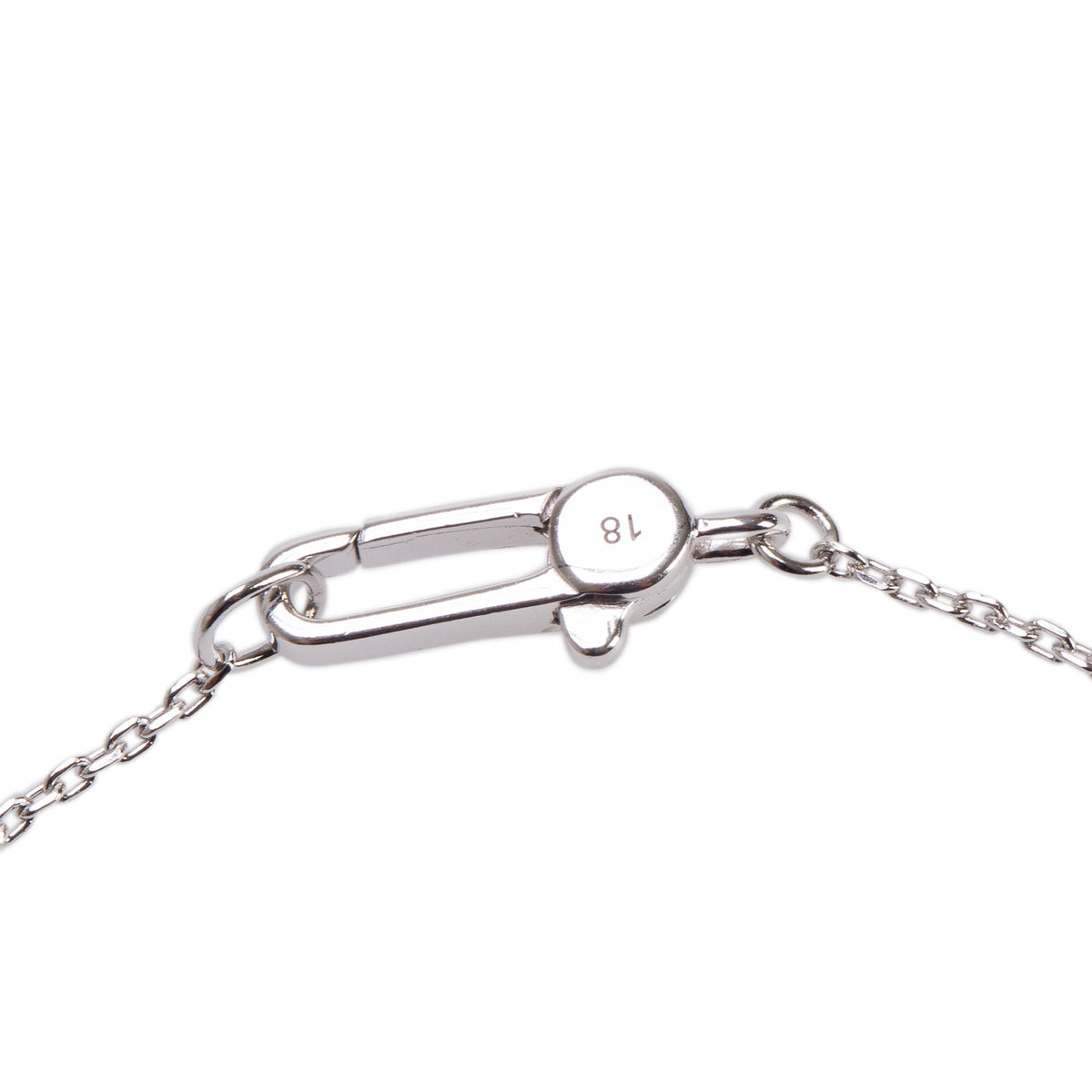 Gucci Sterling Silver Trademark Heart Bracelet, Size 18