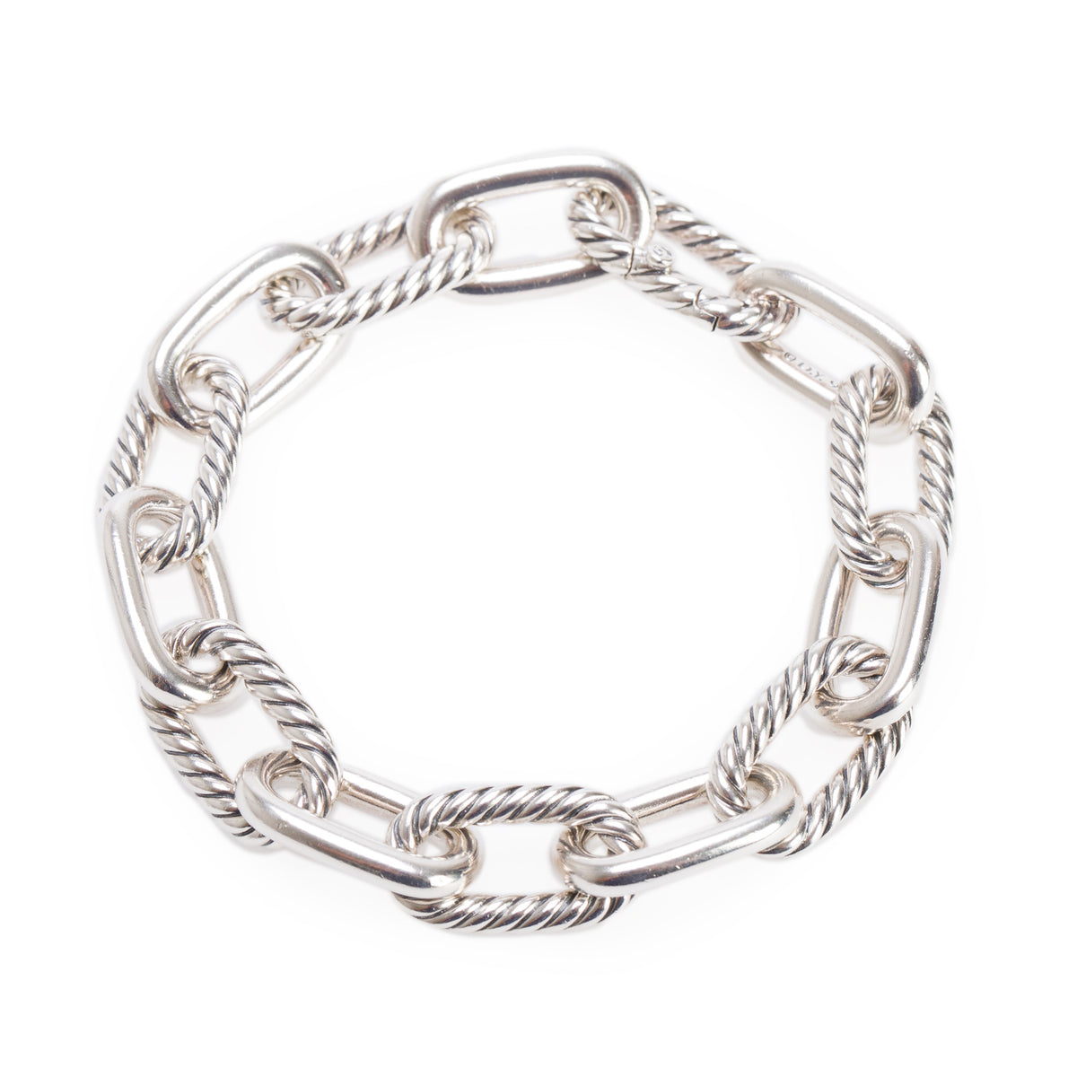 David Yurman Sterling Silver 11 MM Madison Chain Bracelet