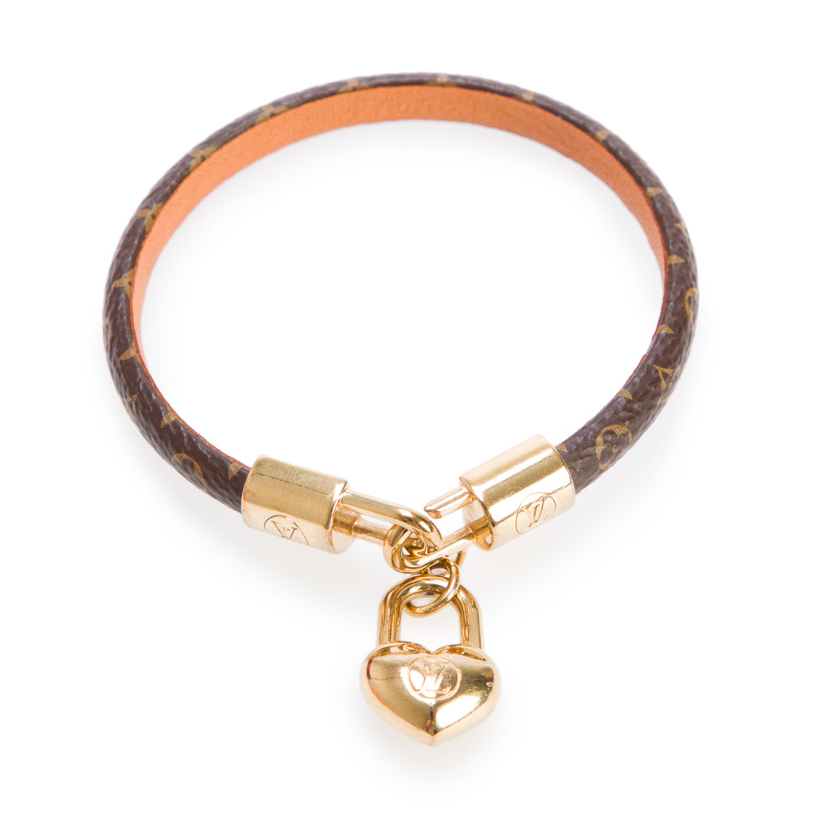 Louis Vuitton Monogram Crazy in Lock Charm Bracelet w/ Box