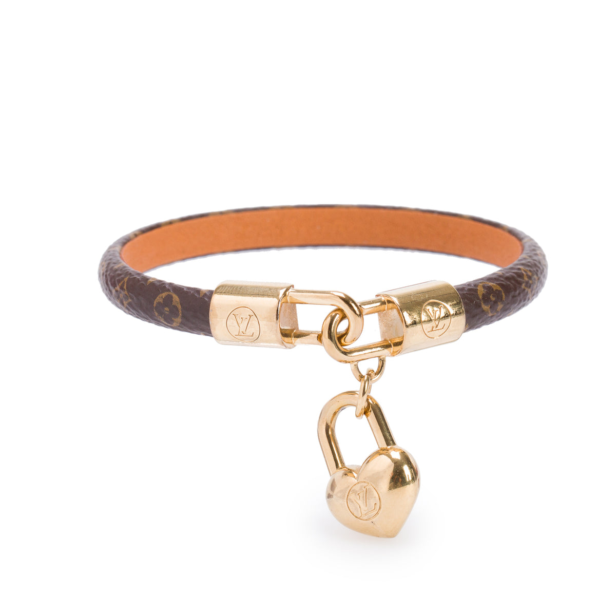 Louis Vuitton Monogram Crazy in Lock Charm Bracelet w/ Box