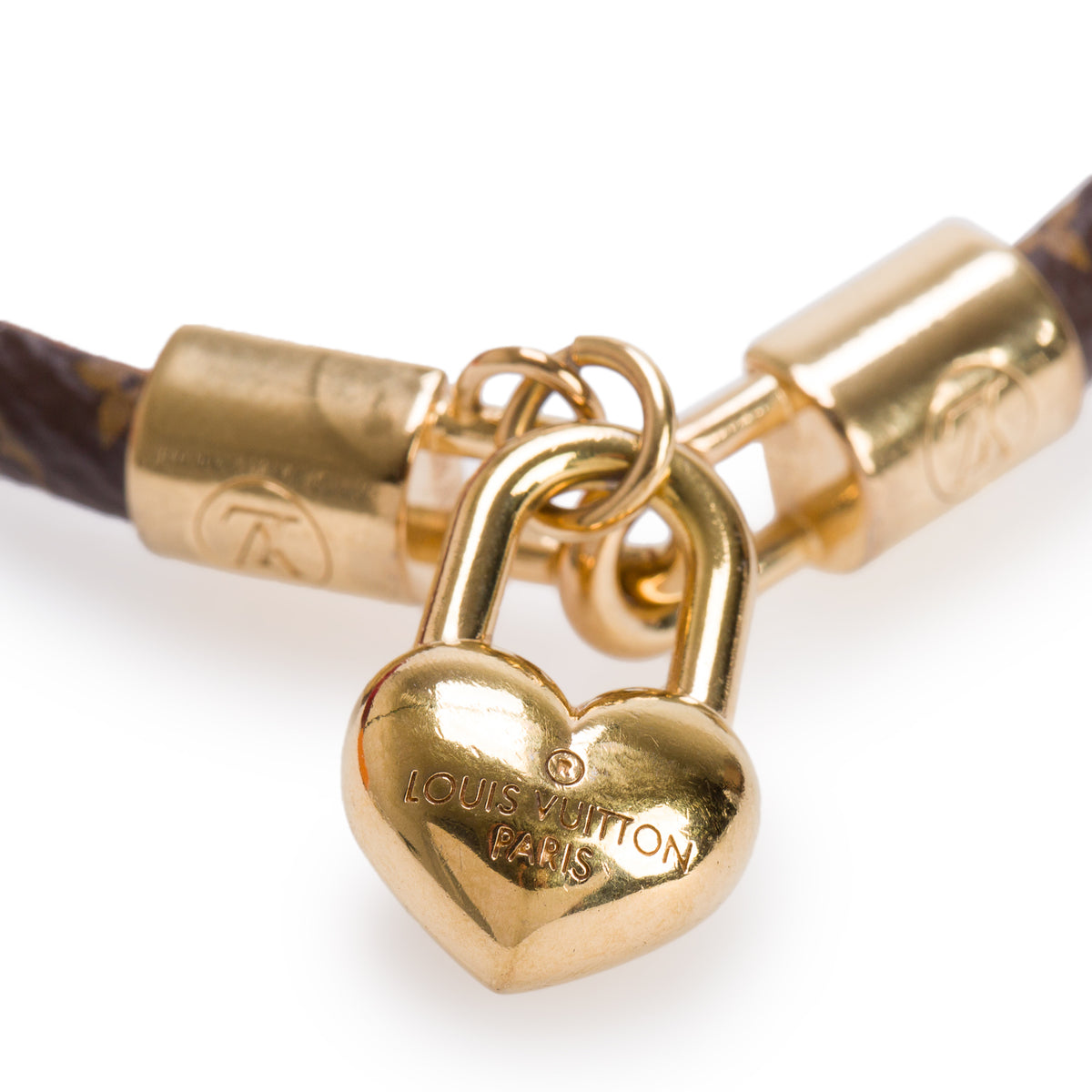Louis Vuitton Monogram Crazy in Lock Charm Bracelet w/ Box