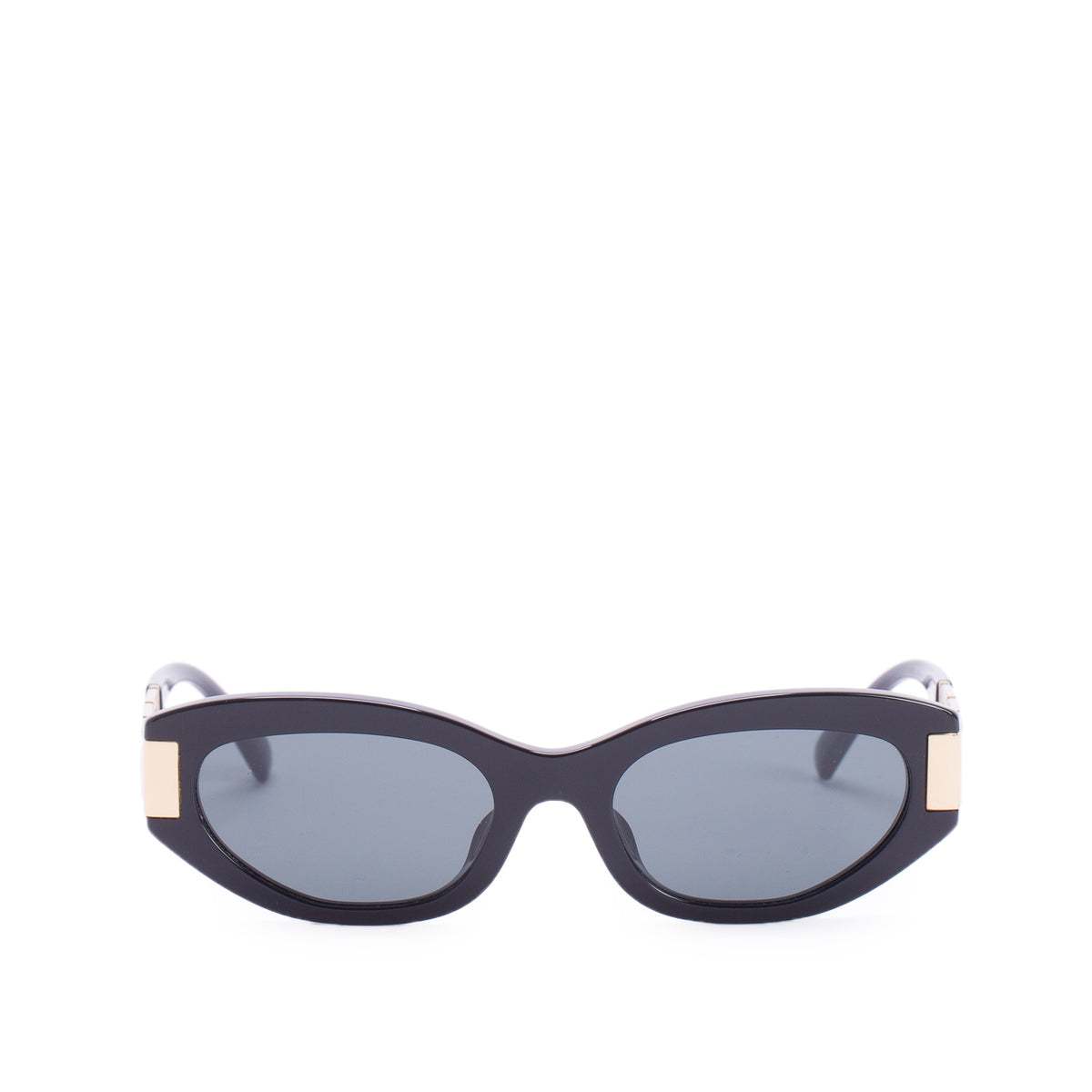 Versace MOD.4501-F Black Acetate Greca Oval Sunglasses w/ Box & Case