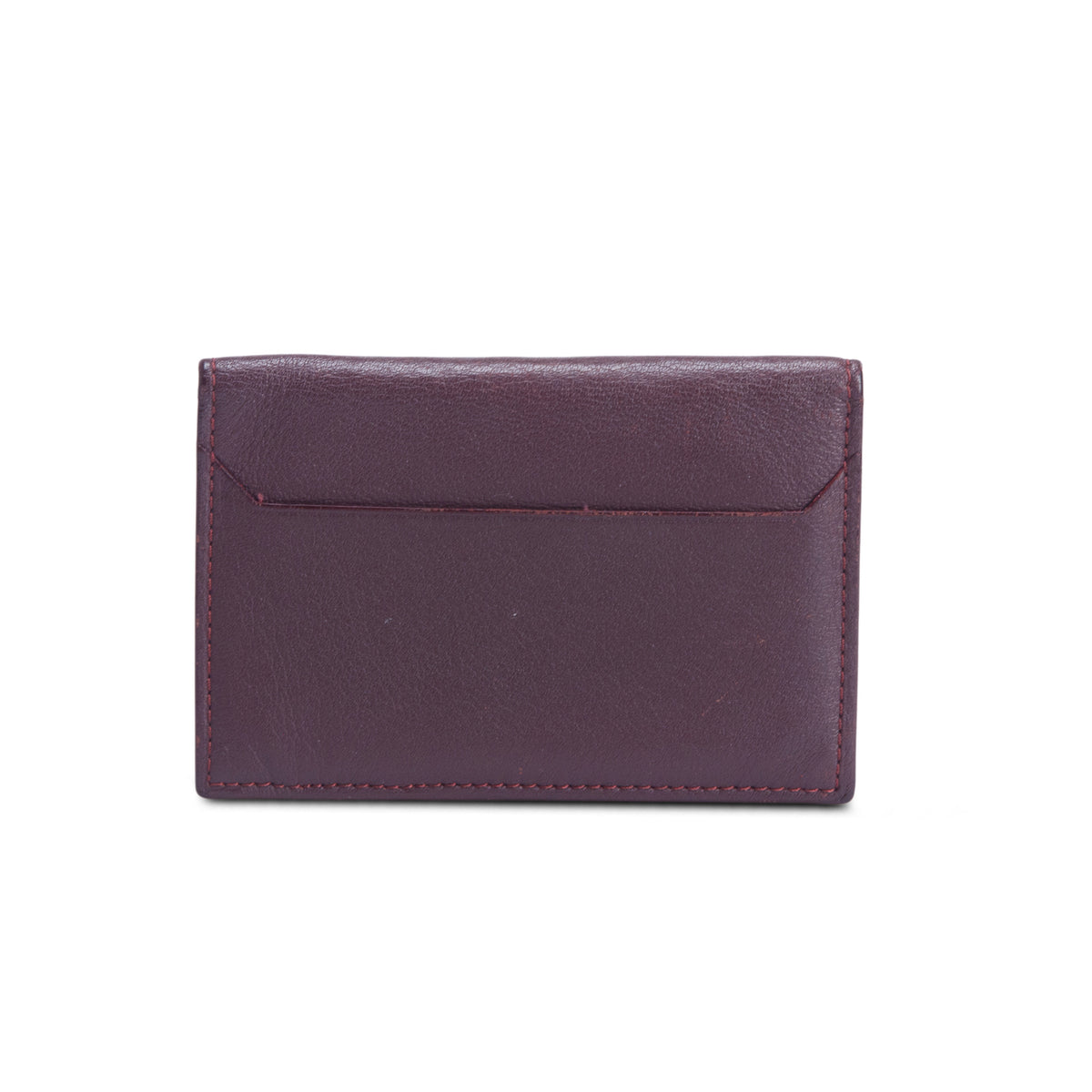 Cartier Burgundy Calfskin Monogram Must Bifold Card Holder w/ Box