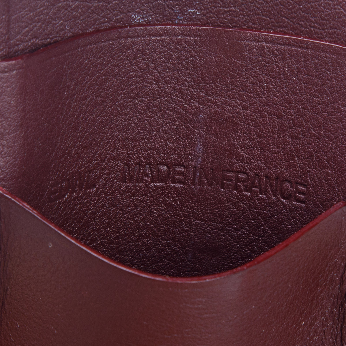 Cartier Burgundy Calfskin Monogram Must Bifold Card Holder w/ Box