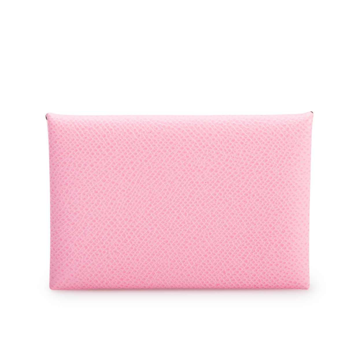 Hermes 2021 Rose Confetti Epsom Calvi Compact Card Holder w/ Box