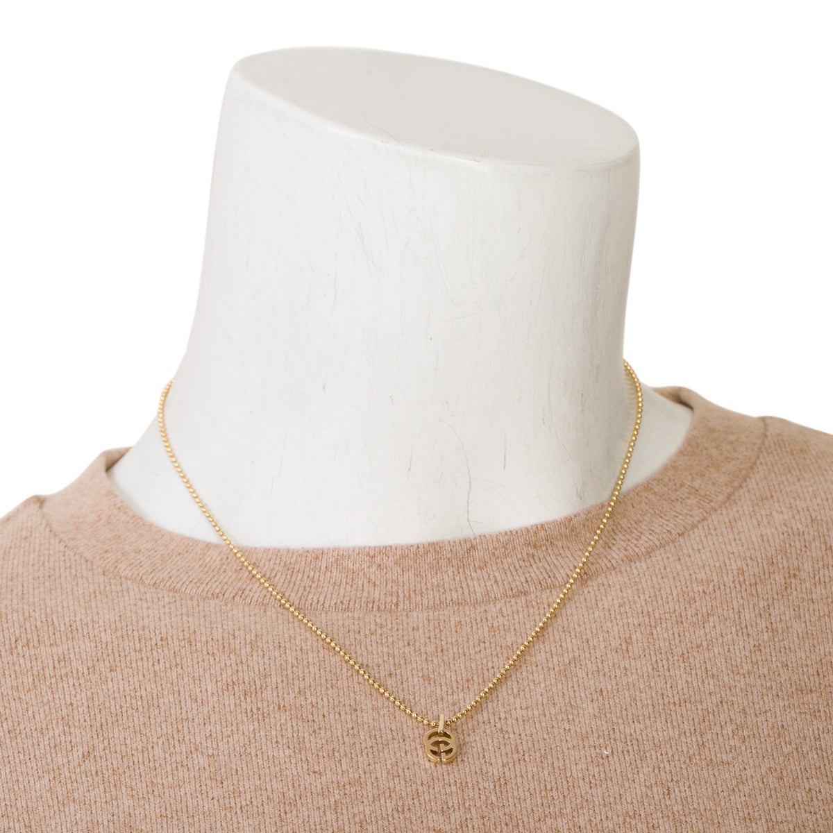Gucci 18k Yellow Gold Running GG Pendant Necklace w/ Box