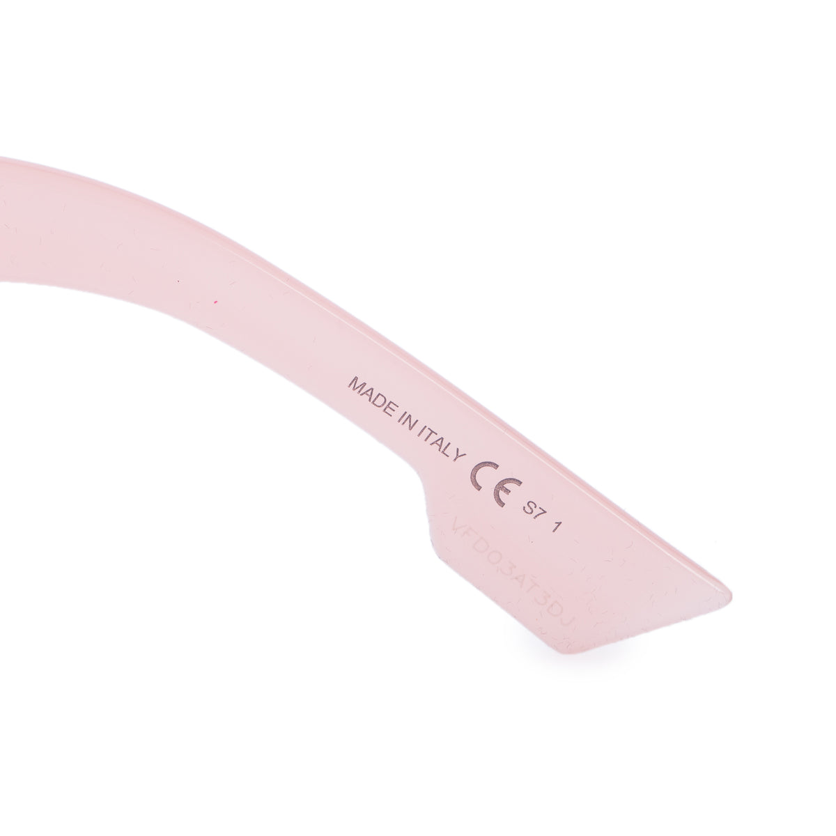 Christian Dior Pink Transparent Acetate DiorSoLight1 Shield Sunglasses w/ Case