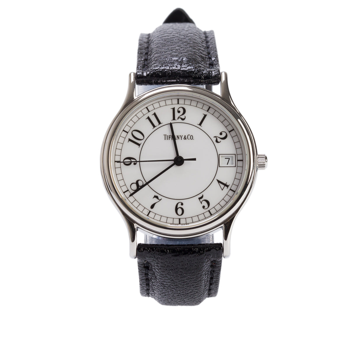 Tiffany Stainless Steel Portfolio 33.5 MM Quartz Watch White Dial