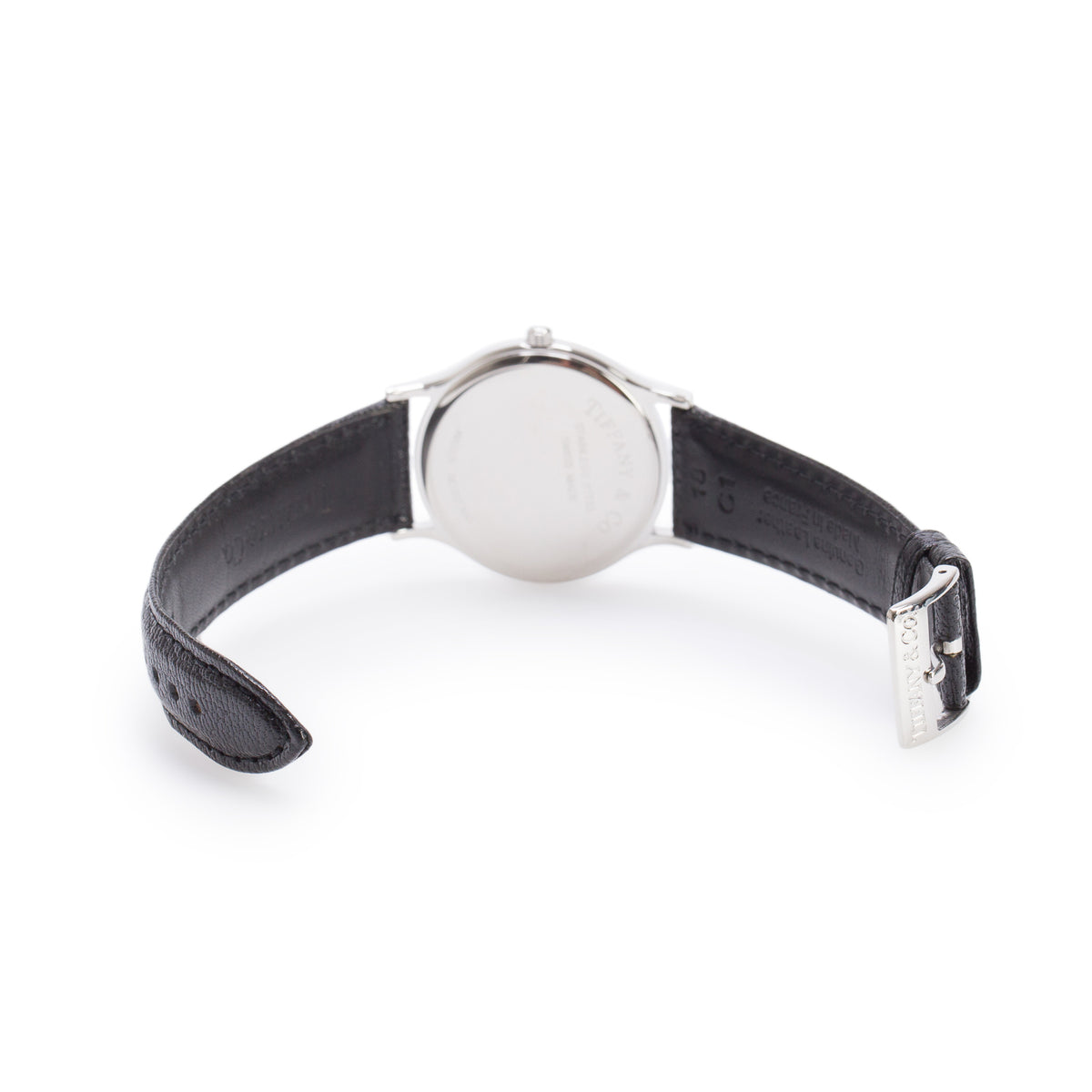 Tiffany Stainless Steel Portfolio 33.5 MM Quartz Watch White Dial