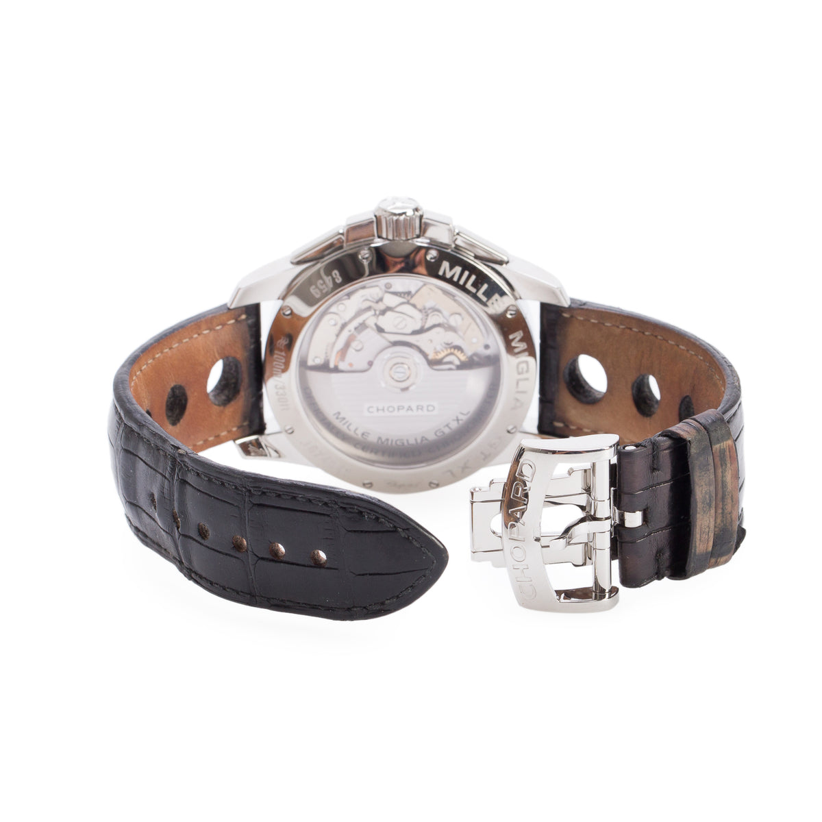 Chopard 2022 Stainless Steel Mille Miglia Gran Turismo GT XL 44 MM Automatic Chronograph Watch Black Dial w/ Box & Papers