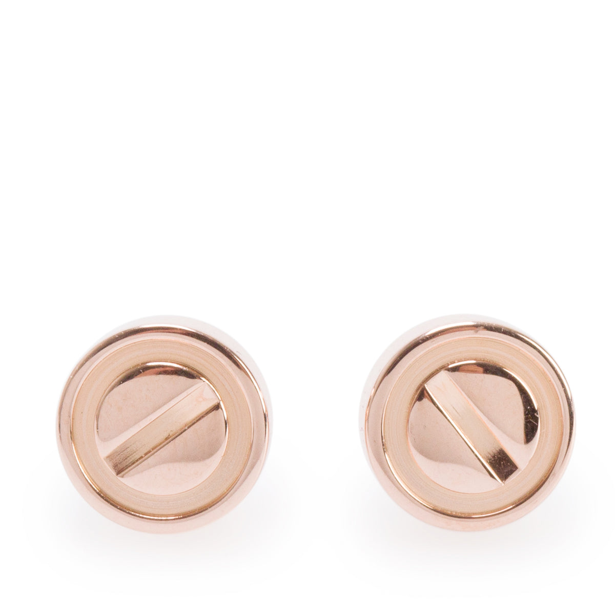Cartier 2025 18k Rose Gold 7.2 MM Love Stud Earrings w/ Box & Certificate