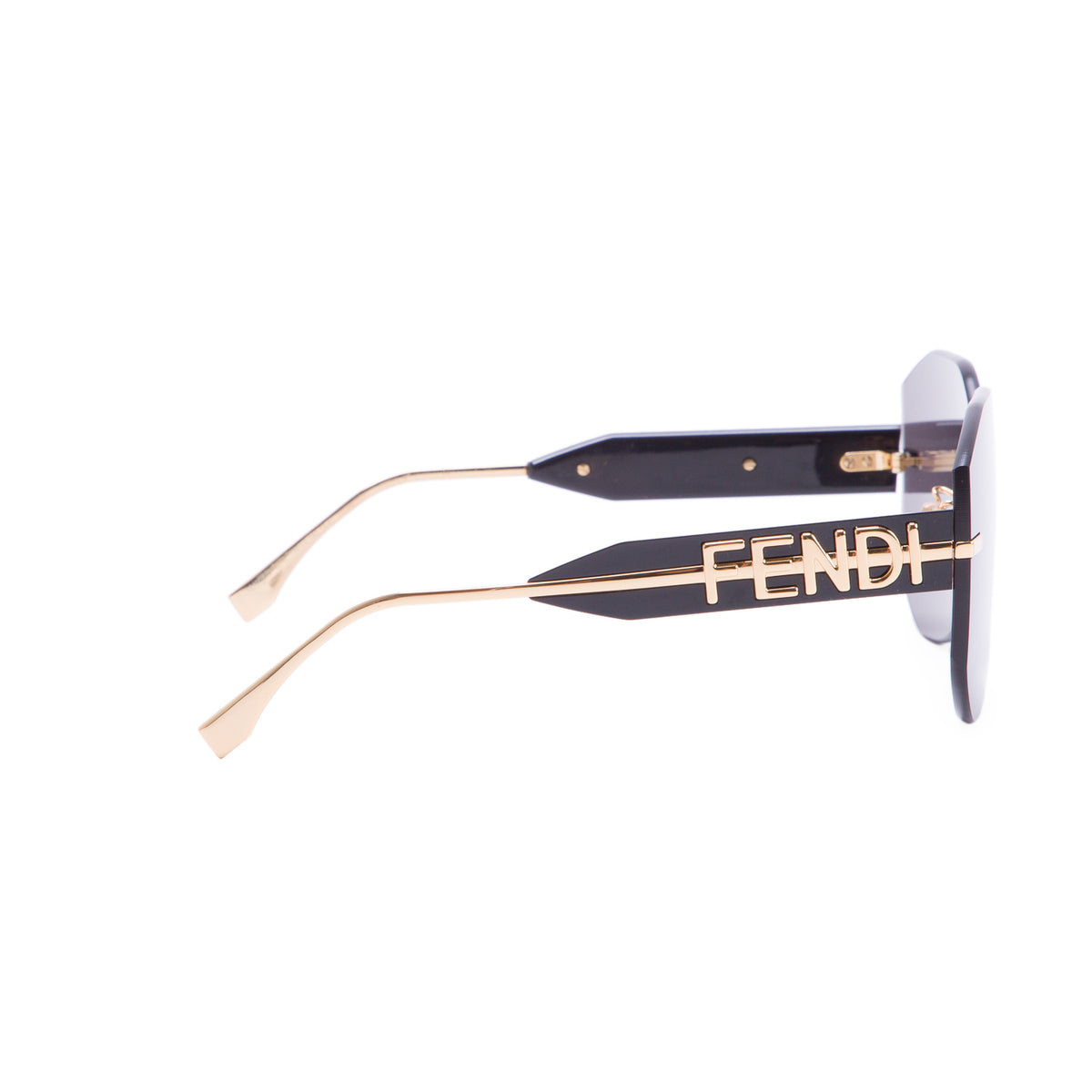 Fendi 2026 FE40067U Black Fendigraphy Shield Sunglasses w/ Box, Receipt & Pouch