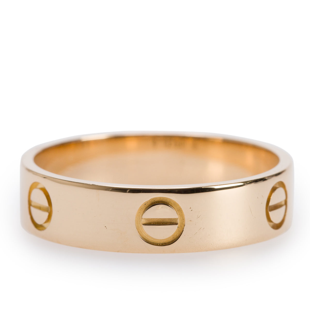 Cartier 18k Yellow Gold 5.5 MM Love Ring, Classic Model, Size 63 10.25 w/ Box & Receipt