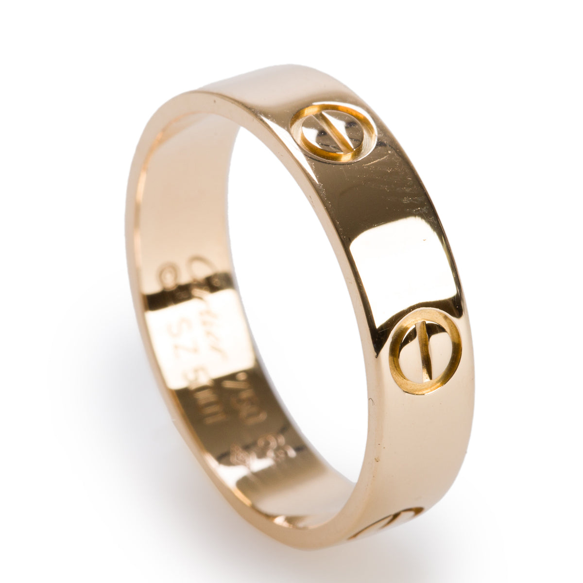 Cartier 18k Yellow Gold 5.5 MM Love Ring, Classic Model, Size 63 10.25 w/ Box & Receipt