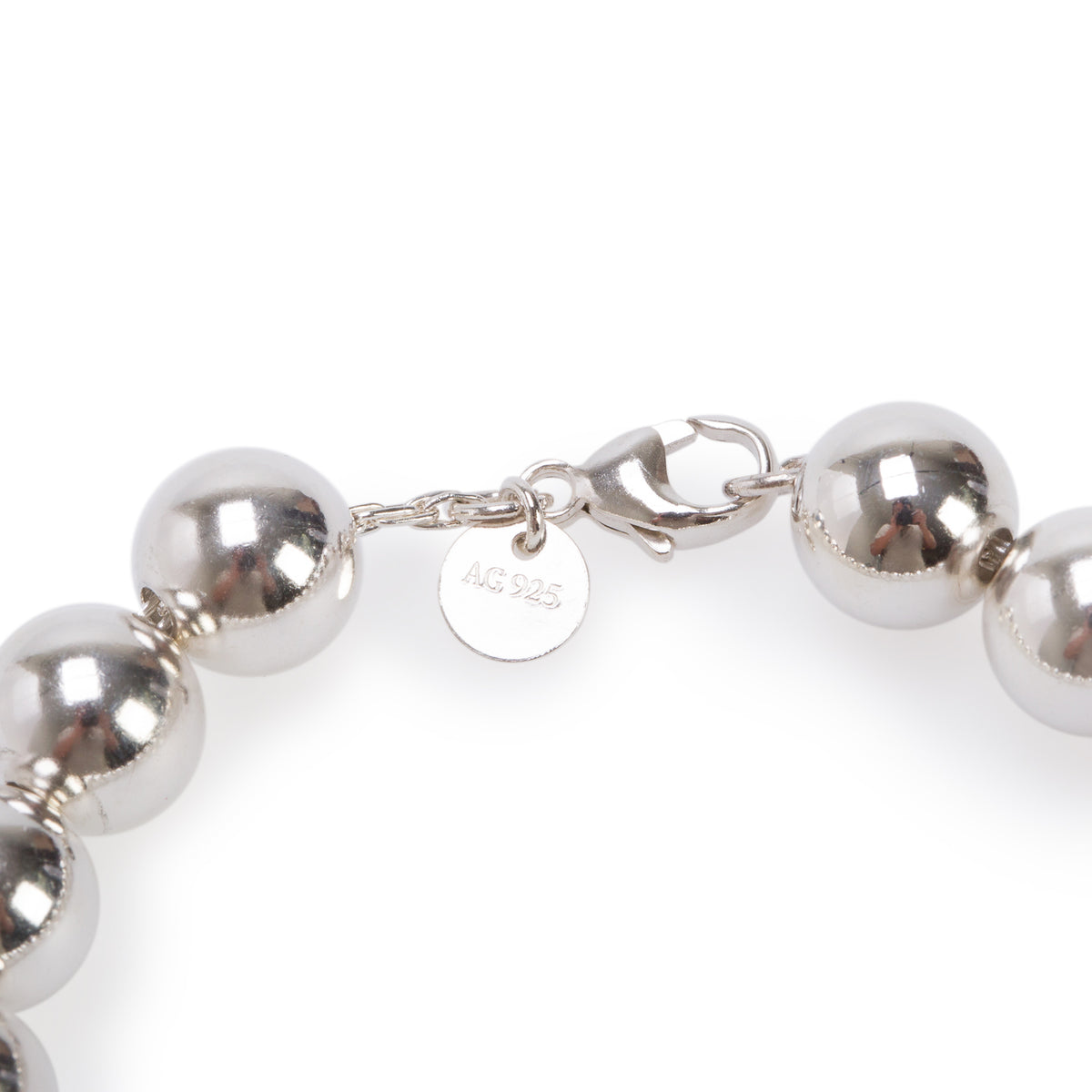 Tiffany & Co. Sterling Silver 10 MM HardWear Ball Bracelet