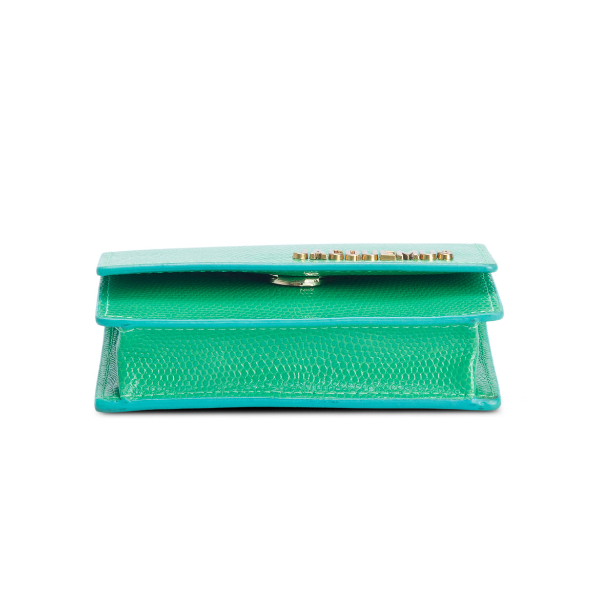Jacquemus Green Lizard Embossed Le Bello Crossbody Bag