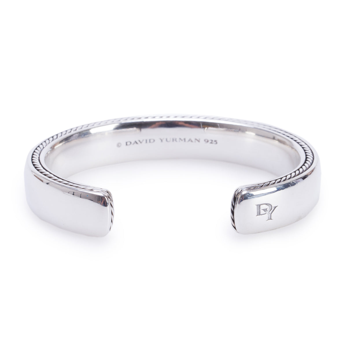 David Yurman Sterling Silver Streamline Cable Cuff Bracelet