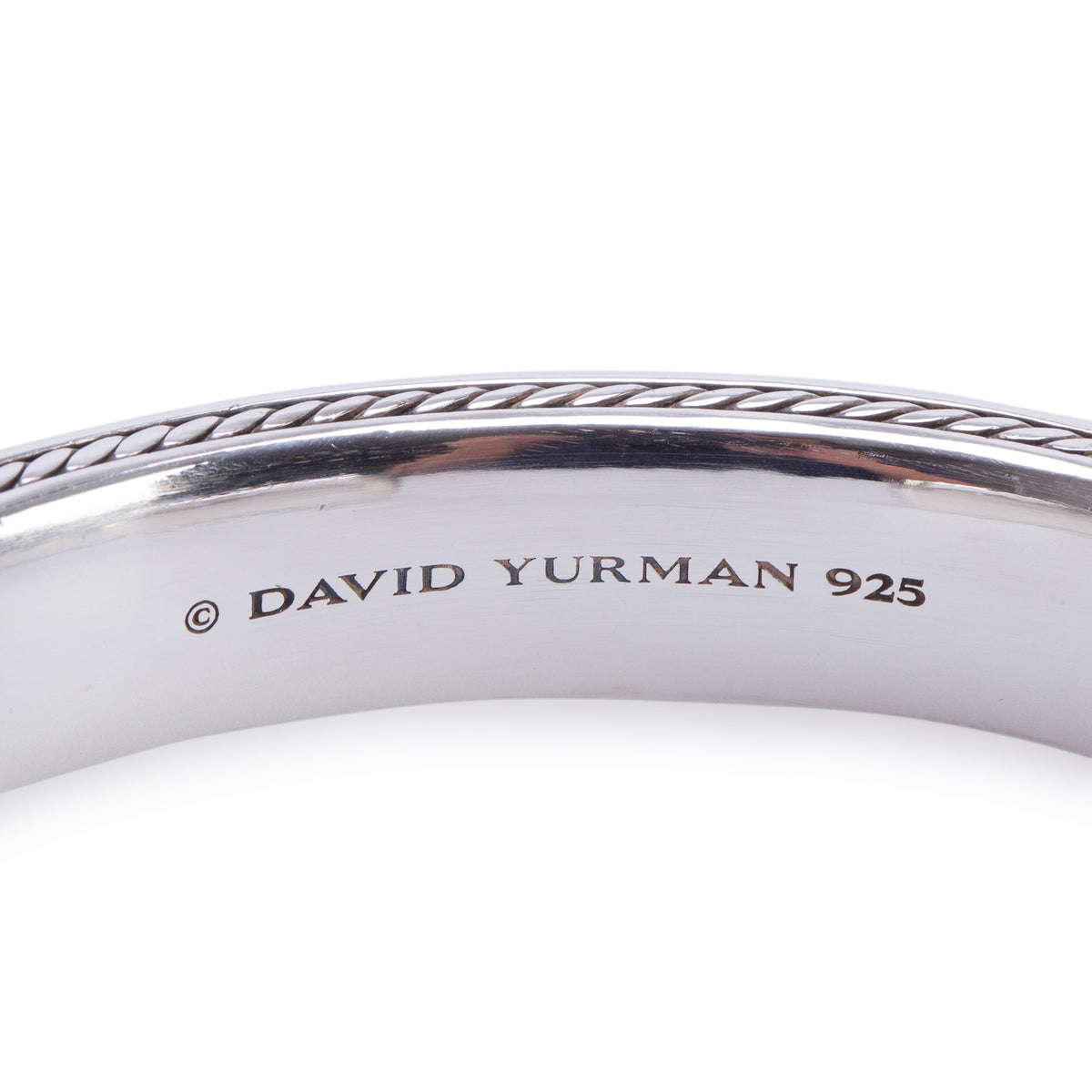 David Yurman Sterling Silver Streamline Cable Cuff Bracelet