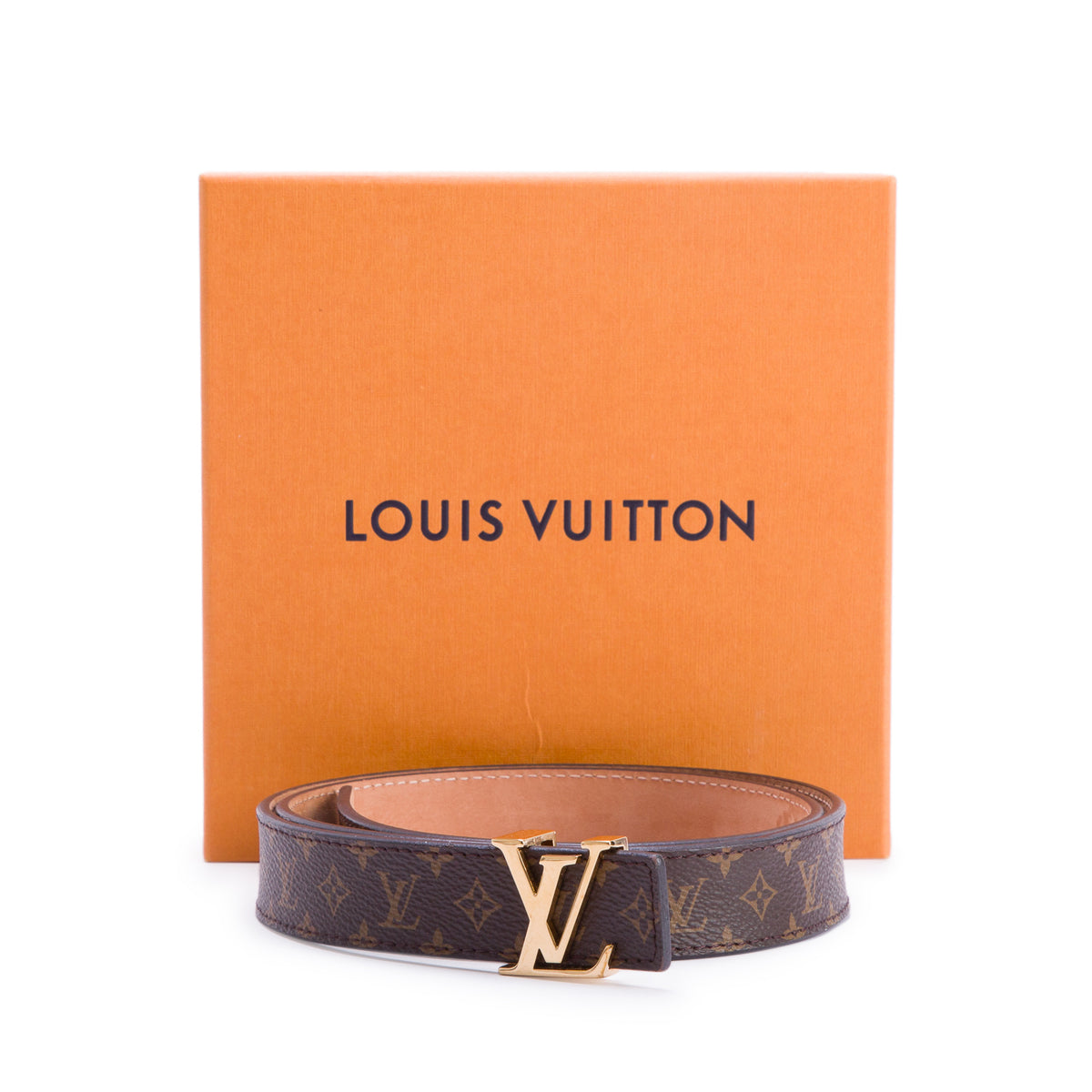 Louis Vuitton Mini Monogram 25mm LV Initiales Belt 80 32 w/ Box