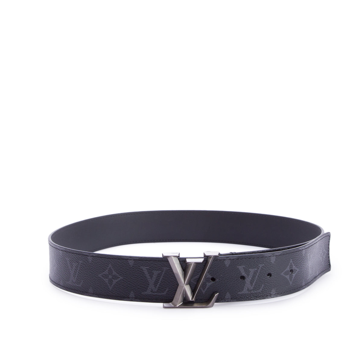 Louis Vuitton 2023 Black Monogram Calfskin 40mm LV Pyramide Belt 90 36